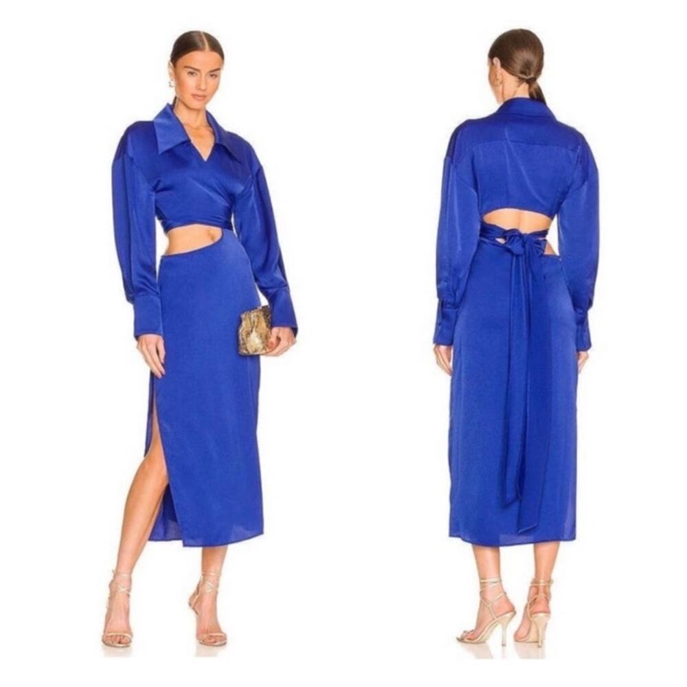 Nwt Ronny Kobo Ranell Cutout Midi Dress Size Xs